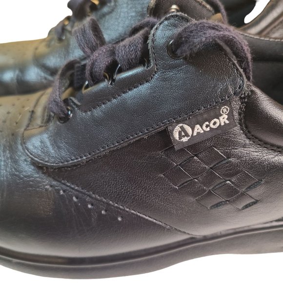 Acor Womens Comfort Walking Shoe Tandem Close Black Size 9.5 - Picture 8 of 10